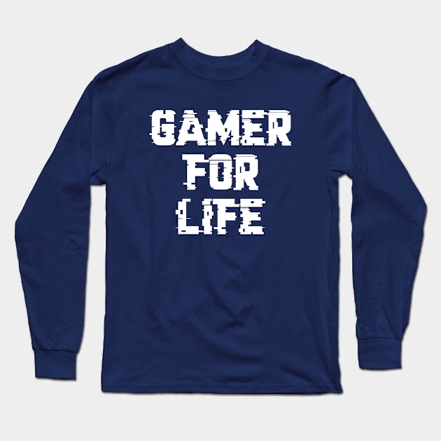 Gamer Life Long Sleeve T-Shirt by LefTEE Designs